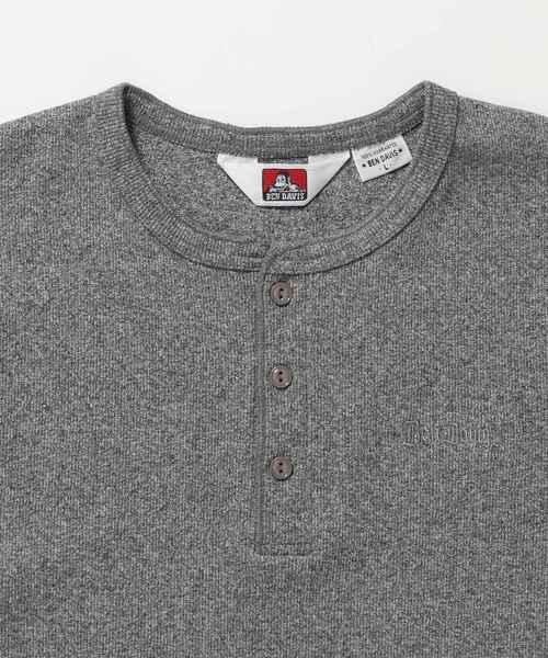 BEN DAVIS(ベンデイビス)の「【BEN DAVIS(ベンデイビス)】 RIB HENLEY TEE / Tシャツ 半袖 ヘンリーネック 刺繍 ワンポイント ユニセックス ピス(Tシャツ/カットソー・メンズ・グレー/ブラック/ホワイト・MEDIUM/X-LARGE/LARGE)」の17枚目の写真