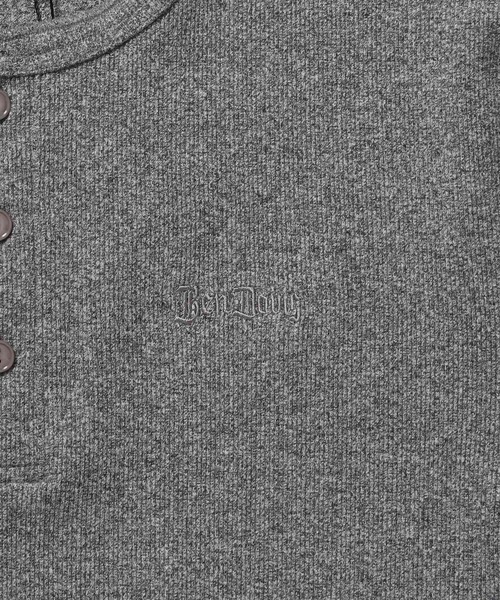 BEN DAVIS(ベンデイビス)の「【BEN DAVIS(ベンデイビス)】 RIB HENLEY TEE / Tシャツ 半袖 ヘンリーネック 刺繍 ワンポイント ユニセックス ピス(Tシャツ/カットソー・メンズ・グレー/ブラック/ホワイト・MEDIUM/X-LARGE/LARGE)」の18枚目の写真