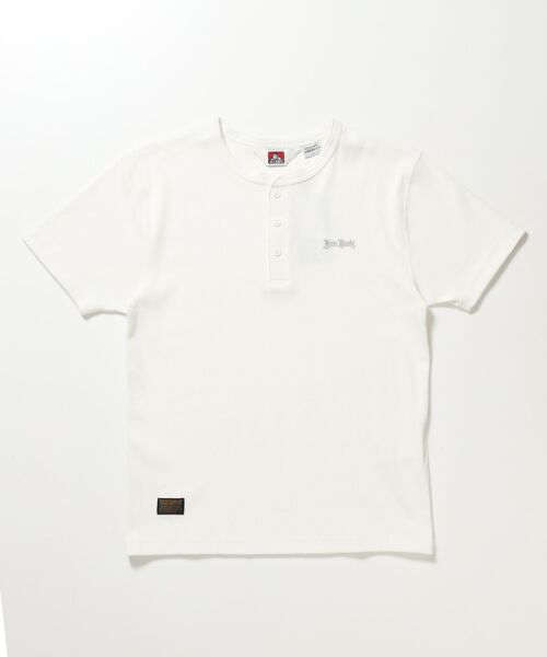 BEN DAVIS(ベンデイビス)の「【BEN DAVIS(ベンデイビス)】 RIB HENLEY TEE / Tシャツ 半袖 ヘンリーネック 刺繍 ワンポイント ユニセックス ピス(Tシャツ/カットソー・メンズ・グレー/ブラック/ホワイト・MEDIUM/X-LARGE/LARGE)」の20枚目の写真