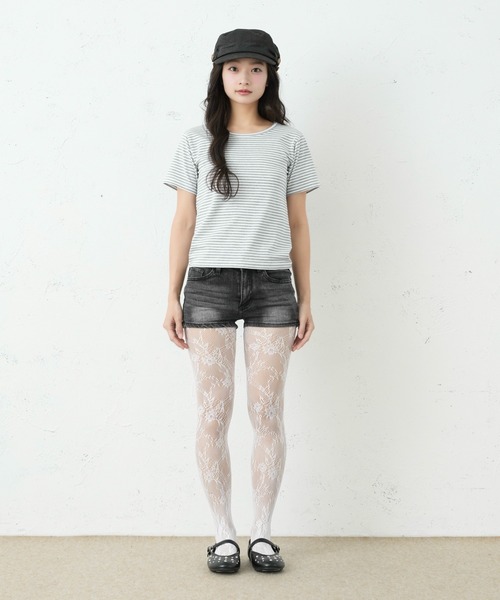 FCMM(エフシーエムエム)の「BORDER TEE / ボーダーTee(Tシャツ/カットソー・レディース・グレー/ブラック/グリーン・SMALL/MEDIUM)」の11枚目の写真