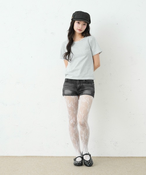 FCMM(エフシーエムエム)の「BORDER TEE / ボーダーTee(Tシャツ/カットソー・レディース・グレー/ブラック/グリーン・SMALL/MEDIUM)」の5枚目の写真