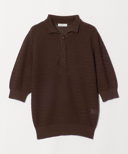 green label relaxing(グリーンレーベルリラクシング)の「エリツキ ショートスリーブ ニット(ニット/セーター・レディース・ブラウン/ブラック/ホワイト・FREE)」の16枚目の写真