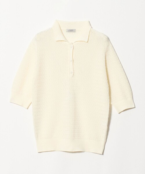 green label relaxing(グリーンレーベルリラクシング)の「エリツキ ショートスリーブ ニット(ニット/セーター・レディース・ブラウン/ブラック/ホワイト・FREE)」の21枚目の写真