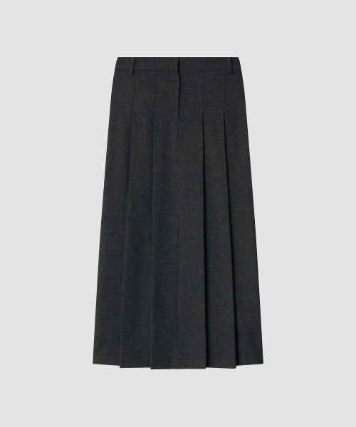 THE LILLE（ザ リル）の「Ever Pleats Wool Skirt_Gray（スカート・レディース・その他・MEDIUM/SMALL）」の2枚目の写真