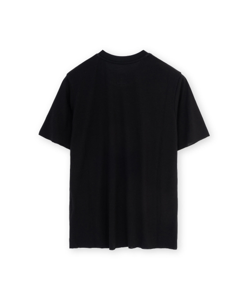 BROWNYARD BALANCE（ブラウンヤード・バランス）の「ソフトウールブレンドハーフスリーブ、ブラック（Tシャツ/カットソー・メンズ・その他・1/2/4/3/5）」の2枚目の写真