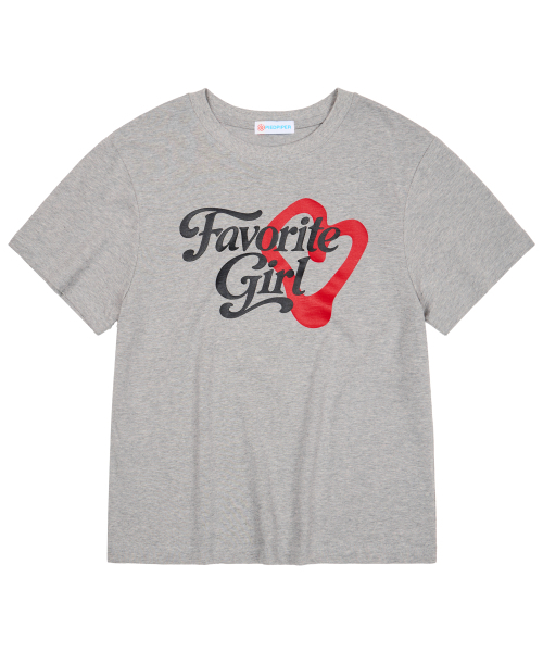 PIEDPIPER(パイド・パイパー)の「フェイバリットガールTシャツグレー(Tシャツ/カットソー・レディース・その他・1/2)」の2枚目の写真