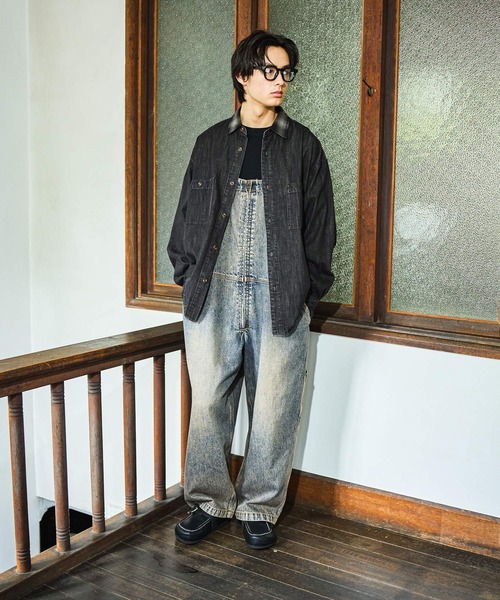 niko and...（ニコアンド）の「Plaid Panel Denim Shirt[niko and ...JEANS]（シャツ/ブラウス・メンズ・ブラック/ブルー・LARGE/MEDIUM）」の16枚目の写真