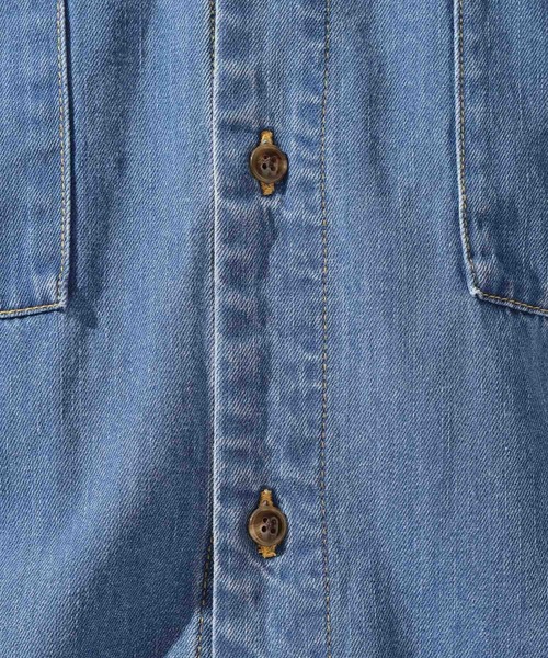 niko and...（ニコアンド）の「Plaid Panel Denim Shirt[niko and ...JEANS]（シャツ/ブラウス・メンズ・ブラック/ブルー・LARGE/MEDIUM）」の12枚目の写真