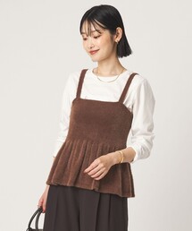 フラッフフェザー ニット キャミソール