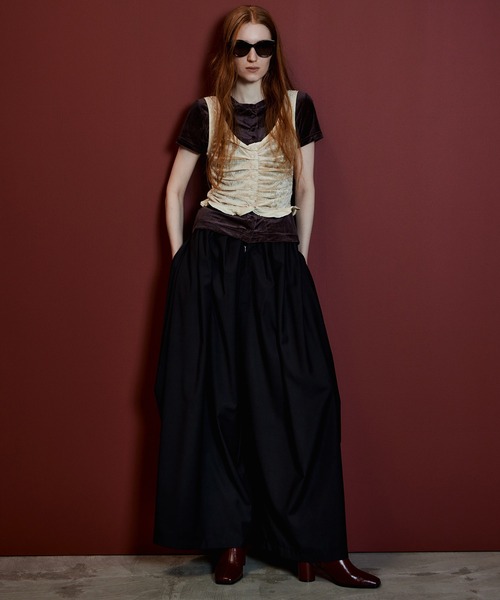 MAISON SPECIAL(メゾンスペシャル)の「Volume Suiting Pants/ボリュームスーチングパンツ(その他パンツ・レディース・ブラック/グレー・36/38)」の12枚目の写真