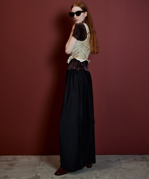 MAISON SPECIAL(メゾンスペシャル)の「Volume Suiting Pants/ボリュームスーチングパンツ(その他パンツ・レディース・ブラック/グレー・36/38)」の15枚目の写真