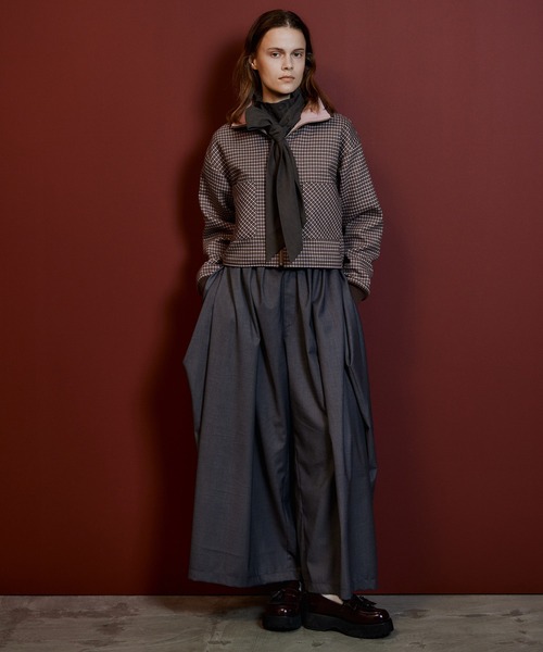 MAISON SPECIAL(メゾンスペシャル)の「Volume Suiting Pants/ボリュームスーチングパンツ(その他パンツ・レディース・ブラック/グレー・36/38)」の8枚目の写真