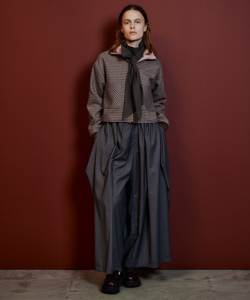 MAISON SPECIAL(メゾンスペシャル)の「Volume Suiting Pants/ボリュームスーチングパンツ(その他パンツ・レディース・ブラック/グレー・36/38)」の9枚目の写真
