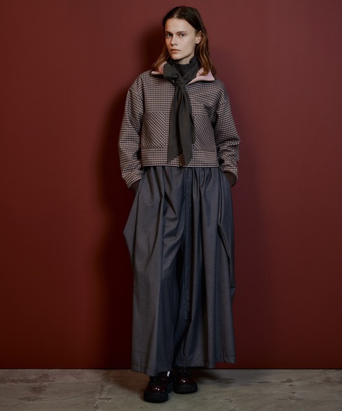MAISON SPECIAL(メゾンスペシャル)の「Volume Suiting Pants/ボリュームスーチングパンツ(その他パンツ・レディース・ブラック/グレー・36/38)」の10枚目の写真