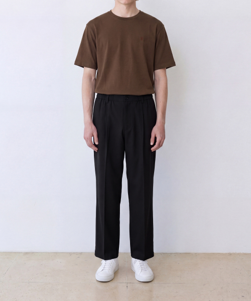 EDINBURGH CLUB(エディンバラクラブ)の「ESSENTIAL EMBROIDERY T-SHIRT (BROWN)(Tシャツ/カットソー・メンズ・ブラウン・SMALL/MEDIUM/LARGE)」の2枚目の写真