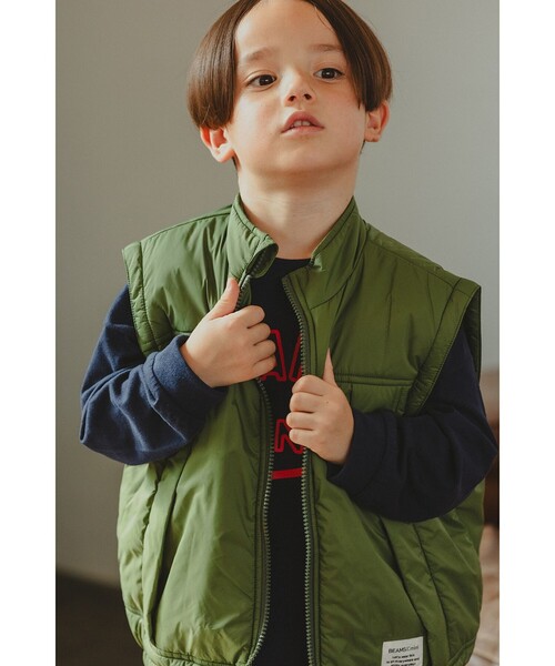 BEAMS mini（ビームスミニ）の「2WAY スリーブ 取り外し ブルゾン 2026FW (90～140cm)（ブルゾン・キッズ・チャコールグレー/グリーン系その他5・90/100/110/120/130/140）」の2枚目の写真