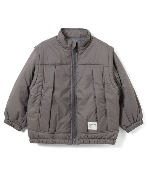 BEAMS mini（ビームスミニ）の「2WAY スリーブ 取り外し ブルゾン 2026FW (90～140cm)（ブルゾン・キッズ・チャコールグレー/グリーン系その他5・90/100/110/120/130/140）」の6枚目の写真