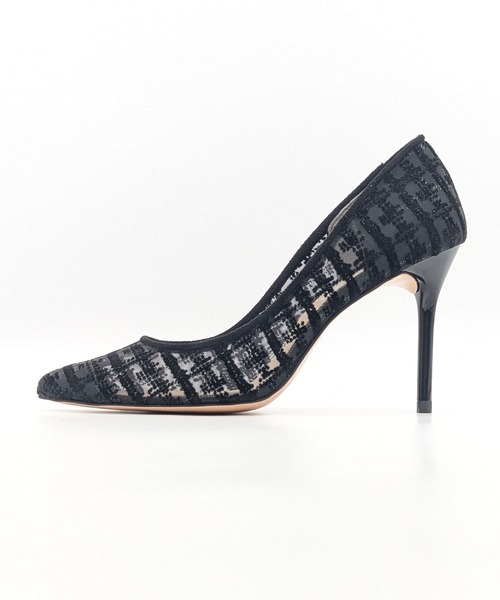 SEVEN TWELVE THIRTY（セヴントゥエルヴサーティー）の「スティレットヒール柄チュールパンプス（パンプス・レディース・ブラック系その他/ベージュ系その他・22.5cm/22cm/24.5cm/24cm/23.5cm/23cm）」の5枚目の写真