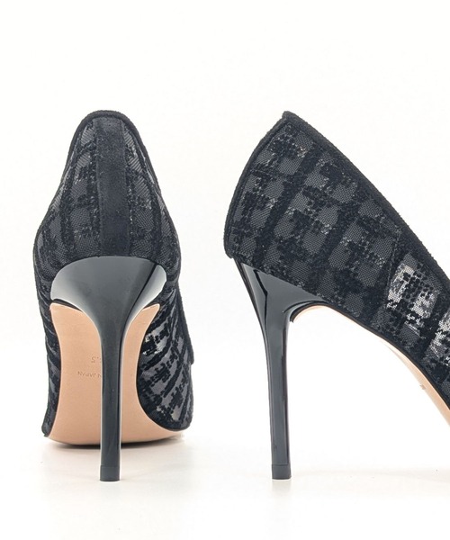 SEVEN TWELVE THIRTY（セヴントゥエルヴサーティー）の「スティレットヒール柄チュールパンプス（パンプス・レディース・ブラック系その他/ベージュ系その他・22.5cm/22cm/24.5cm/24cm/23.5cm/23cm）」の10枚目の写真