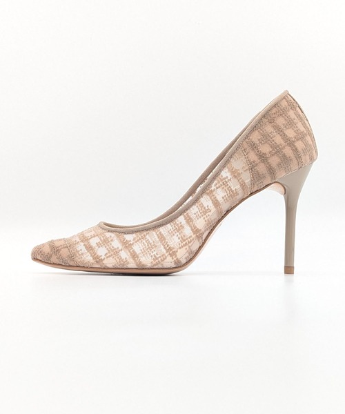 SEVEN TWELVE THIRTY（セヴントゥエルヴサーティー）の「スティレットヒール柄チュールパンプス（パンプス・レディース・ブラック系その他/ベージュ系その他・22.5cm/22cm/24.5cm/24cm/23.5cm/23cm）」の15枚目の写真