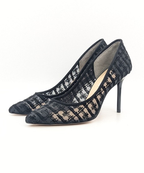 SEVEN TWELVE THIRTY（セヴントゥエルヴサーティー）の「スティレットヒール柄チュールパンプス（パンプス・レディース・ブラック系その他/ベージュ系その他・22.5cm/22cm/24.5cm/24cm/23.5cm/23cm）」の4枚目の写真