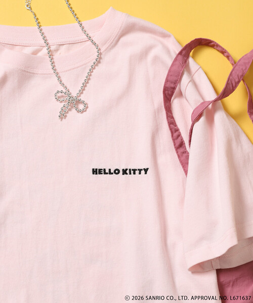 FREAK'S STORE(フリークスストア)の「SANRIO/サンリオ ”HELLO KITTY' 目隠し コミックプリントTシャツ(Tシャツ/カットソー・レディース・オフホワイト/チャコール/ピンク・フリ-)」の20枚目の写真
