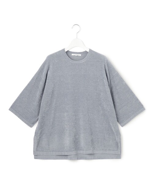 23区 S(ニジュウサンクチイサイサイズ)の「マットベロア ニットプルオーバー(ニット/セーター・レディース・ブラック系/スカイブルー系/ダークブラウン系・32)」の9枚目の写真