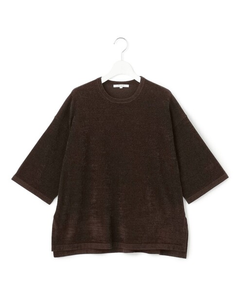 23区 S(ニジュウサンクチイサイサイズ)の「マットベロア ニットプルオーバー(ニット/セーター・レディース・ブラック系/スカイブルー系/ダークブラウン系・32)」の10枚目の写真