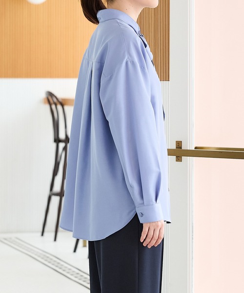 Honeys(ハニーズ)の「2wayボウタイブラウス(シャツ/ブラウス・レディース・ホワイト/ブルー・L/M/S)」の20枚目の写真