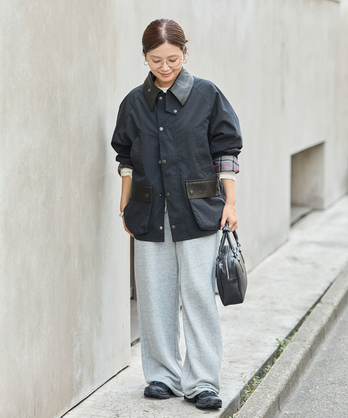 Barbour(バブアー)の「別注【BARBOUR×JOURNAL STANDARD】 OS BEDALE with Leather(その他アウター・レディース・ブラウン/ベージュ/ブラック・MEDIUM/LARGE)」の4枚目の写真