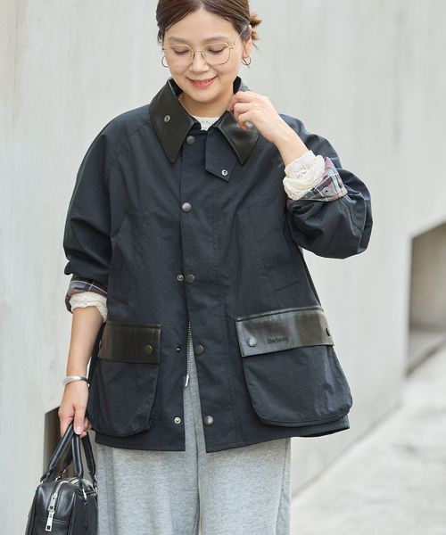 Barbour(バブアー)の「別注【BARBOUR×JOURNAL STANDARD】 OS BEDALE with Leather(その他アウター・レディース・ブラウン/ベージュ/ブラック・MEDIUM/LARGE)」の10枚目の写真