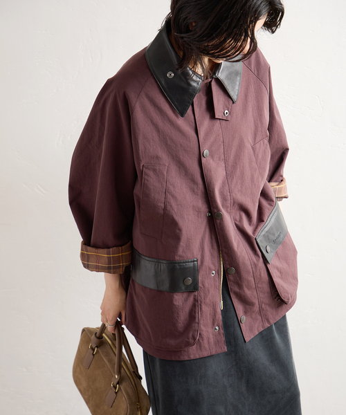 Barbour(バブアー)の「別注【BARBOUR×JOURNAL STANDARD】 OS BEDALE with Leather(その他アウター・レディース・ブラウン/ベージュ/ブラック・MEDIUM/LARGE)」の18枚目の写真