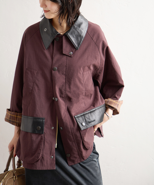 Barbour(バブアー)の「別注【BARBOUR×JOURNAL STANDARD】 OS BEDALE with Leather(その他アウター・レディース・ブラウン/ベージュ/ブラック・MEDIUM/LARGE)」の19枚目の写真