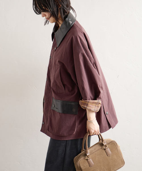 Barbour(バブアー)の「別注【BARBOUR×JOURNAL STANDARD】 OS BEDALE with Leather(その他アウター・レディース・ブラウン/ベージュ/ブラック・MEDIUM/LARGE)」の20枚目の写真