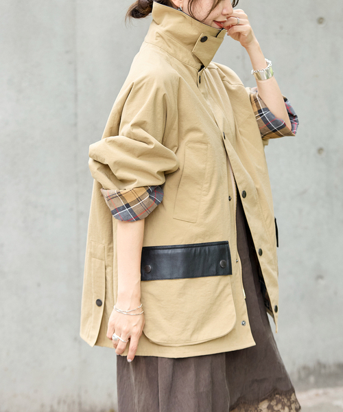 Barbour(バブアー)の「別注【BARBOUR×JOURNAL STANDARD】 OS BEDALE with Leather(その他アウター・レディース・ブラウン/ベージュ/ブラック・MEDIUM/LARGE)」の22枚目の写真