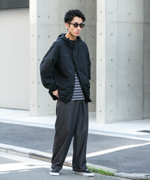 Snow Peak(スノーピーク)の「『別注』Snow Peak Apparel×DOORS NYLON TUSSAH PARKA(その他アウター・メンズ・チャコールグレー/ネイビー/ブラック・MEDIUM/LARGE/X-LARGE)」の8枚目の写真