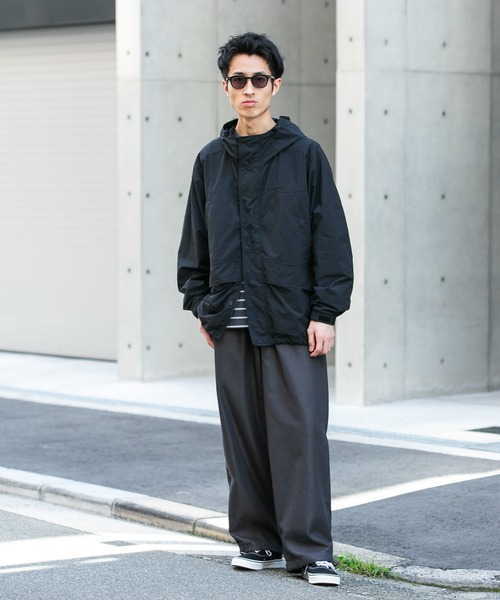 Snow Peak(スノーピーク)の「『別注』Snow Peak Apparel×DOORS NYLON TUSSAH PARKA(その他アウター・メンズ・チャコールグレー/ネイビー/ブラック・MEDIUM/LARGE/X-LARGE)」の9枚目の写真