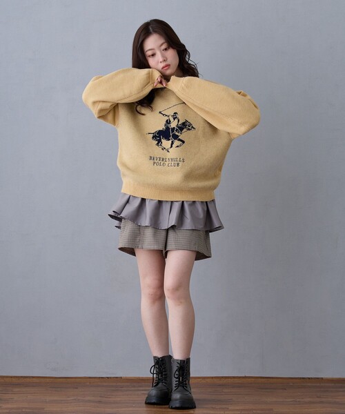 NICOLE CLUB(ニコル クラブ)の「ペプラムデザインブラウス(シャツ/ブラウス・レディース・イエロー/オフホワイト/サックスブルー/ライトグレー・M)」の5枚目の写真