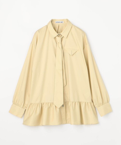 NICOLE CLUB(ニコル クラブ)の「ペプラムデザインブラウス(シャツ/ブラウス・レディース・イエロー/オフホワイト/サックスブルー/ライトグレー・M)」の16枚目の写真