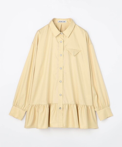 NICOLE CLUB(ニコル クラブ)の「ペプラムデザインブラウス(シャツ/ブラウス・レディース・イエロー/オフホワイト/サックスブルー/ライトグレー・M)」の20枚目の写真