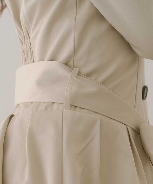 Belle Charme(ベルシャルム)の「【Belle Charme】2way Trench Onepiece(ワンピース・レディース・ブラック/ベージュ/アイボリー・FREE)」の13枚目の写真