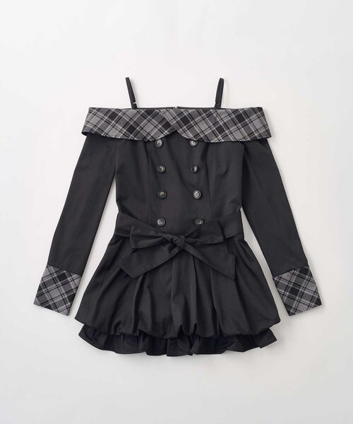 Belle Charme(ベルシャルム)の「【Belle Charme】2way Trench Onepiece(ワンピース・レディース・ブラック/ベージュ/アイボリー・FREE)」の22枚目の写真