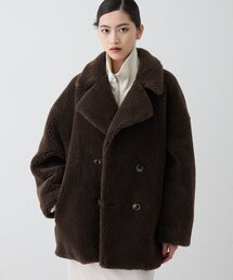 ＜WEB限定カラーあり＞【THE PAUSE】ボアダブルコート