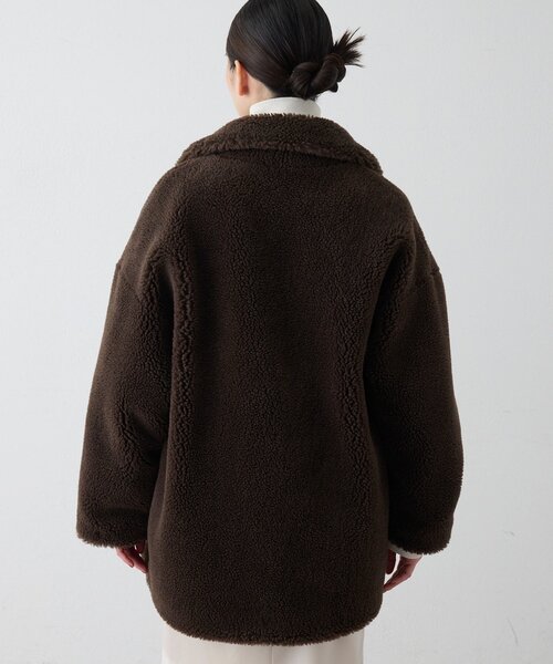 THE PAUSE(ザ ポーズ)の「<WEB限定カラーあり>【THE PAUSE】ボアダブルコート(その他アウター・レディース・ブラウン/ライトベージュ/ダークブラウン/チャコールグレー・FREE)」の8枚目の写真