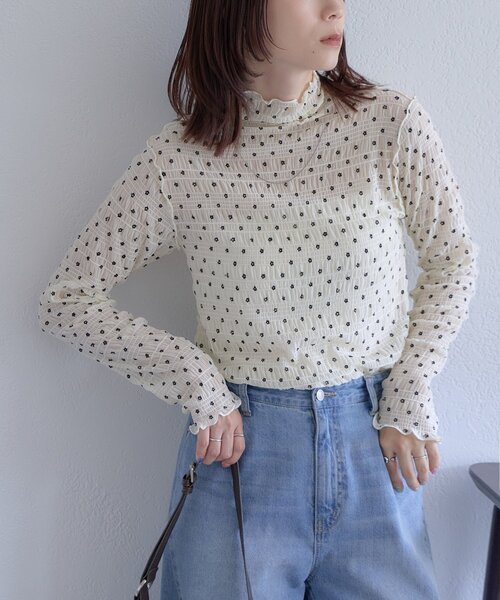 DISCOAT(ディスコート)の「【WEB限定】アソートストレッチボトルネックプルオーバー(Tシャツ/カットソー・レディース・ホワイト系その他3/ホワイト系その他/ブラック系その他/ブラック系その他3/ホワイト系その他2/ブラック系その他2・FREE)」の8枚目の写真