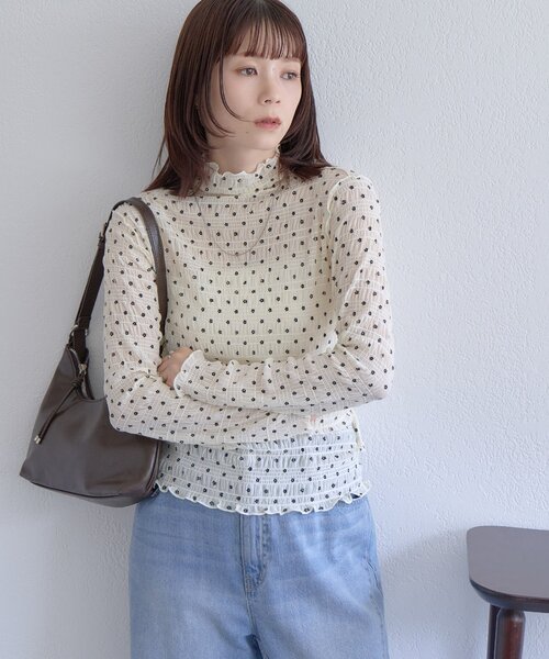 DISCOAT(ディスコート)の「【WEB限定】アソートストレッチボトルネックプルオーバー(Tシャツ/カットソー・レディース・ホワイト系その他3/ホワイト系その他/ブラック系その他/ブラック系その他3/ホワイト系その他2/ブラック系その他2・FREE)」の11枚目の写真
