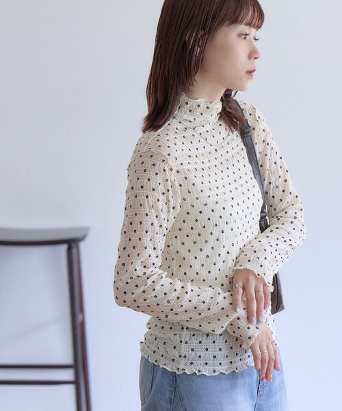 DISCOAT(ディスコート)の「【WEB限定】アソートストレッチボトルネックプルオーバー(Tシャツ/カットソー・レディース・ホワイト系その他3/ホワイト系その他/ブラック系その他/ブラック系その他3/ホワイト系その他2/ブラック系その他2・FREE)」の12枚目の写真