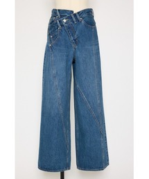 J/W SWITCHING WIDE STRAIGHT PT ジャストウエストスイッチングワイドストレートパンツ 秋服