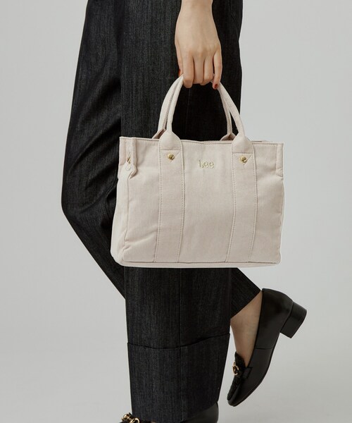 Lee（リー）の「【Lee別注】コーディロイ2wayトート（トートバッグ・レディース・ダークグレー/ブラック/ライトベージュ/チャコール・00）」の9枚目の写真