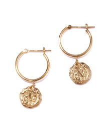 【les bonbon】siren hoop pierce/セイレーン フープ ピアス 10金 コイン